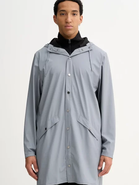 Rains geacă de ploaie Long Jacket W3 de tranziție gri