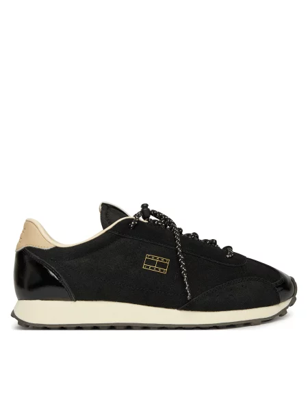 Sneakersy Tommy Jeans Tjw Retro Archive Runner Suede černá