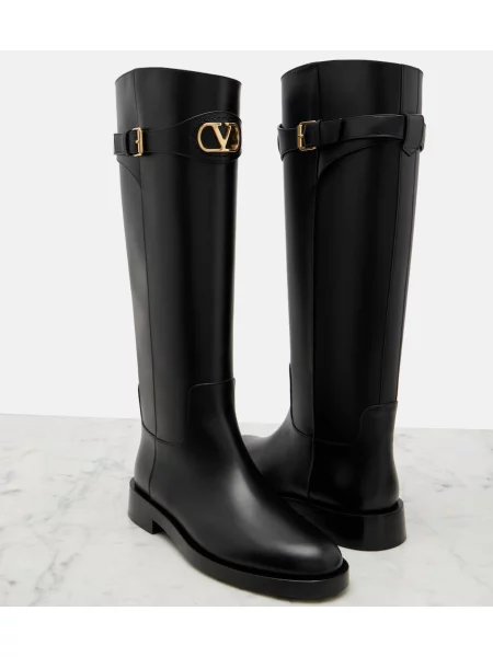 Cizme Valentino Garavani din piele negru
