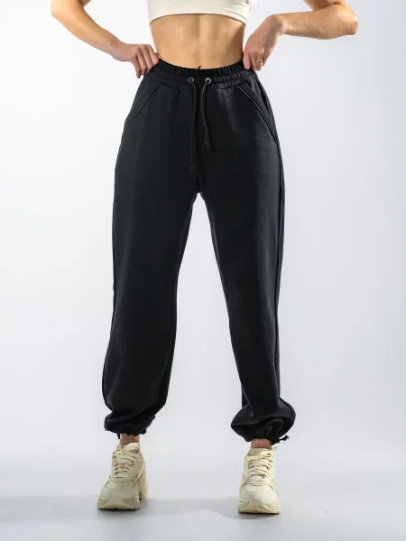 Штани спортивні TeamV бавовна/поліестер чорний