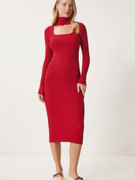 Pletena haljina Happiness İstanbul crvena