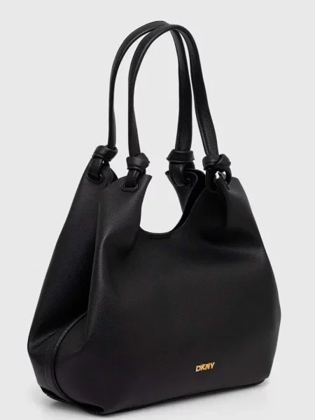 Shopper kabelka Dkny z ekologickej kože čierna