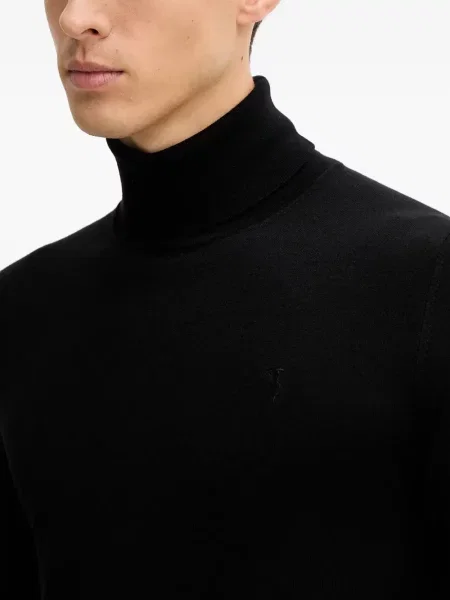 Pulover Trussardi cu broderie negru
