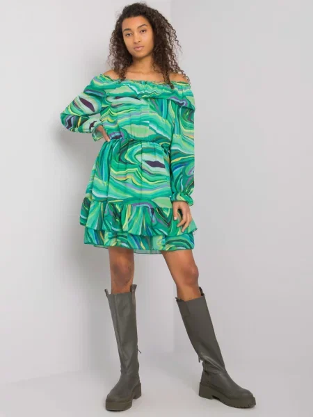 Rochie Italy Moda de costum verde