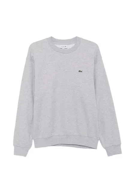 Pulover Lacoste cu autograf gri