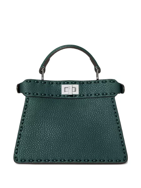 Geantă Fendi Peekaboo verde