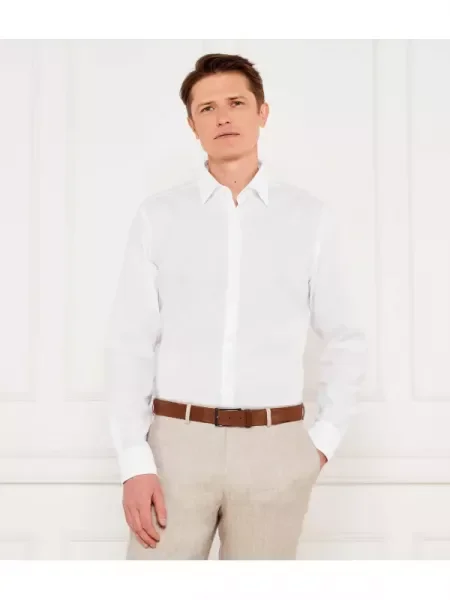 BOSS BLACK Cămașă | Casual fit alb