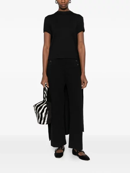 Tricou Magda Butrym drapate negru