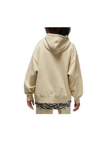 Bluza z kapturem Jordan polarowa beżowa