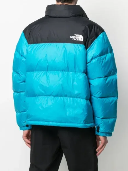 Geacă cu puf The North Face albastru