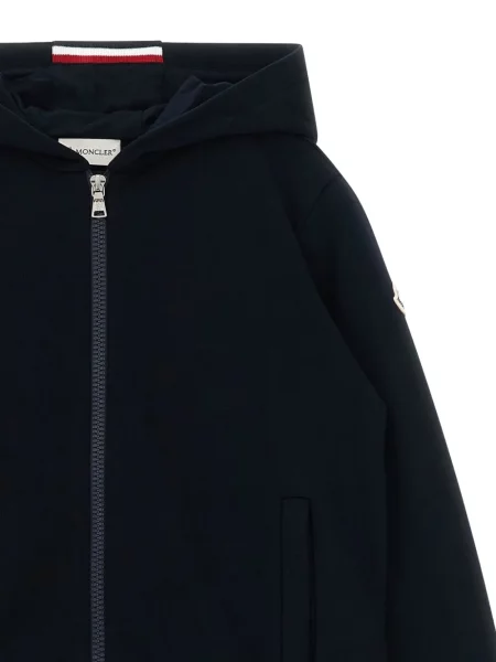 Bluza z kapturem dziecięca Moncler Enfant niebieska