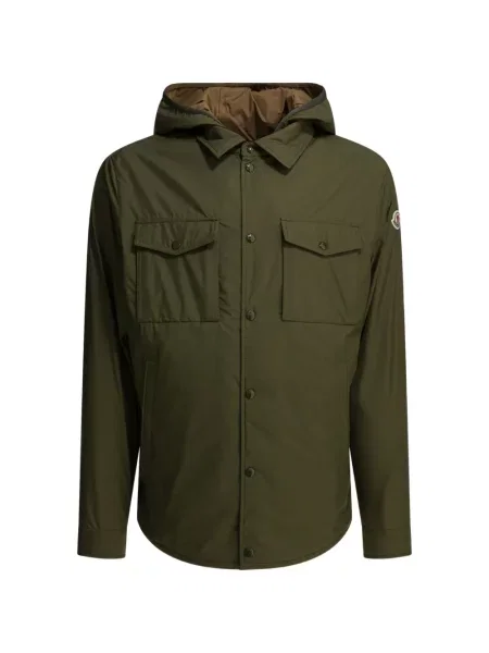 Geacă Moncler cu glugă verde