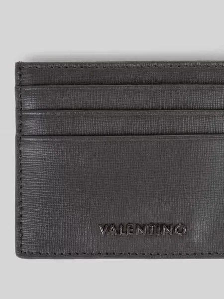 Etui na karty ze skóry bydlęcej nappa z przegródkami na karty Valentino Bags