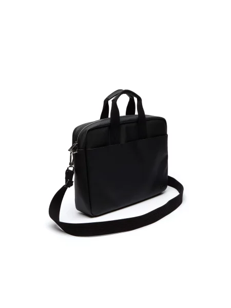 Lacoste Klasyczna Torba Na Komputer Unisex Petit Piqué czarna