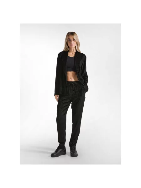 Pantaloni Deha de catifea cord negru