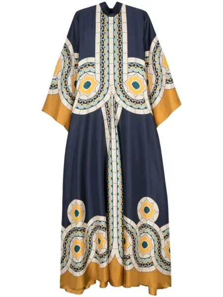 Rochie maxi La Doublej de costum albastru