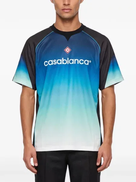 Fotbal scurt cămașă Casablanca cu gradient albastru