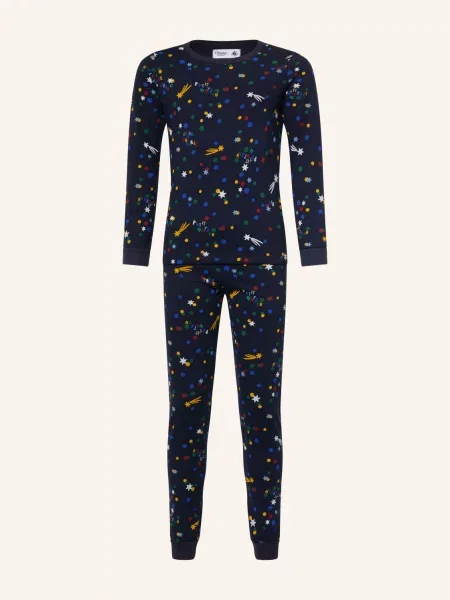 Petit Bateau Pyžamo tmavě / žlutá / zelená modrá