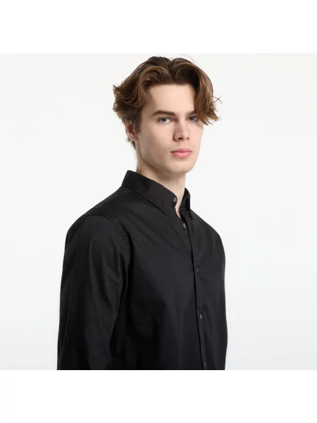 Košile AllSaints Hawthorne Ls Shirt Black L černá