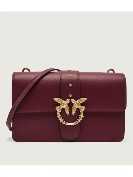 Pinko De piele geantă poștaș Ove One Classic New Buckle