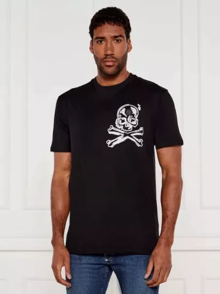 Philipp Plein Póló Skull & Bones fekete