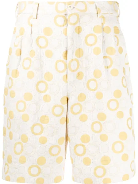 Kraťasy Comme Des Garçons Pre-owned s potiskem žluté
