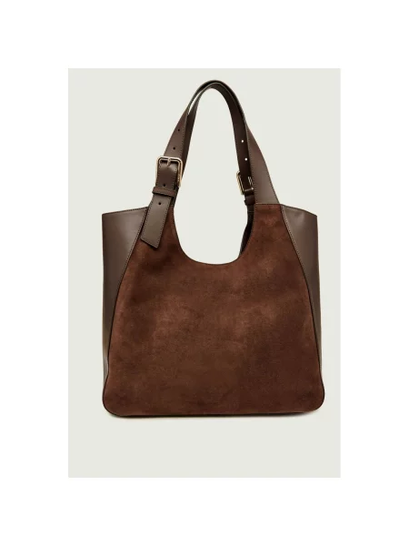 Shopper kabelka Furla hnedá