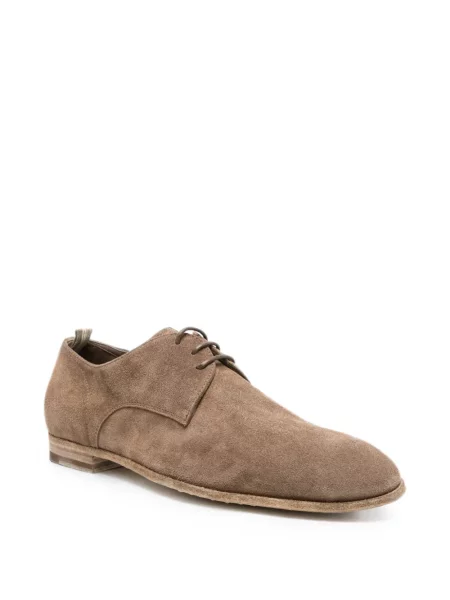 Nėriniuotas derby batai Officine Creative su raišteliais ruda