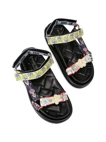 Сандали Kurt Geiger London на цветя синьо