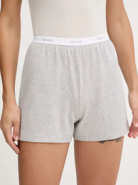 HUGO pyžamové šortky s ID SHORTS šedé