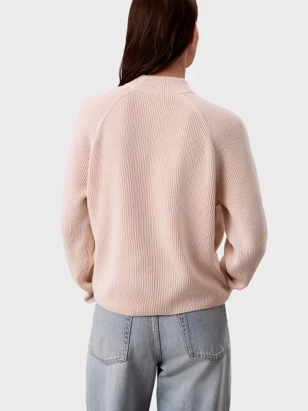 Свитер Calvin Klein Jeans в полоску розовый