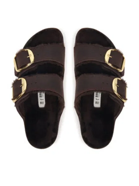 Birkenstock Natikači Arizona Big Buckle Temno rjava