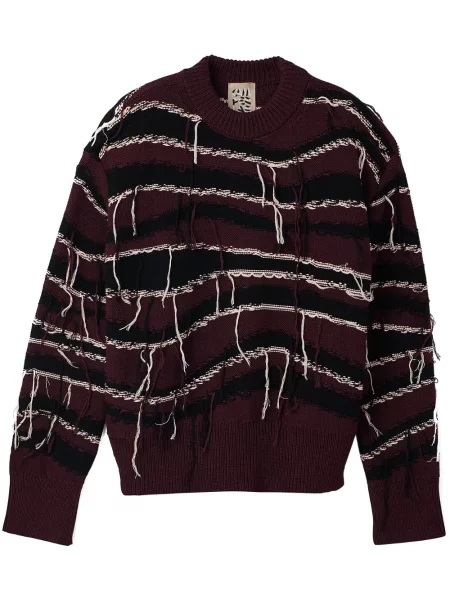 Pulover Camperlab zdrențuiți maro