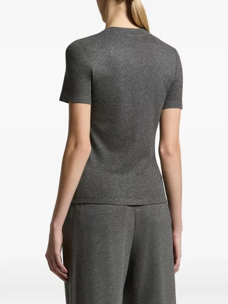 Tricou Peserico cu mărgele gri