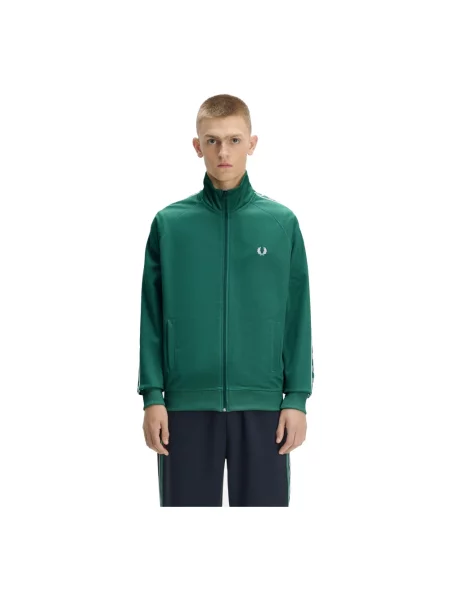 Sweter Fred Perry z kapturem zielony