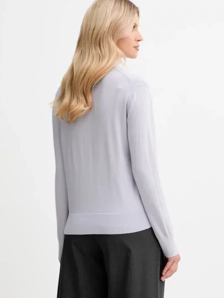 Calvin Klein pulóver gyapjúkeverékből lila
