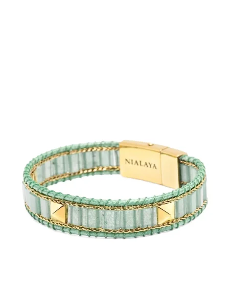 Гривна Nialaya Jewelry зелено