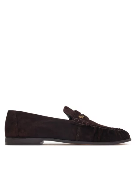 Velúr félcipő Steve Madden barna