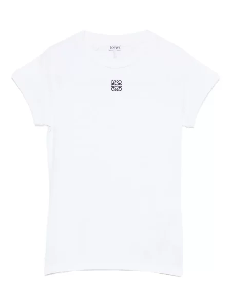 Tricou Loewe cu broderie alb