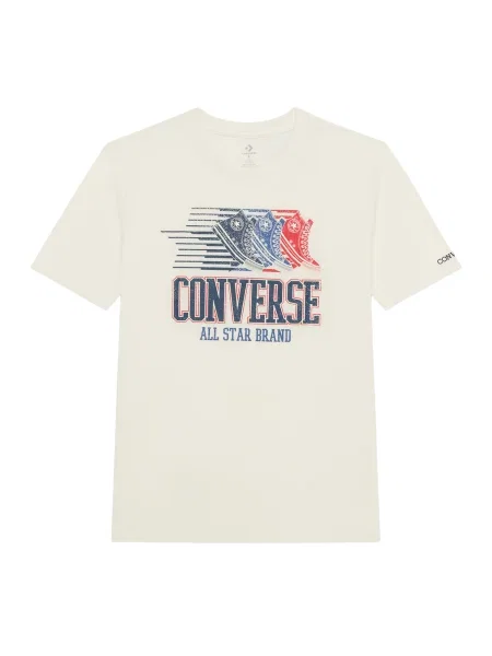 CONVERSE Majica ANNIVERSARY OF AMERICA / plava / tamno plava / crvena bež