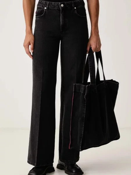 Max&Co. blugi wide leg pentru femei FEBO negru