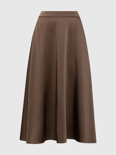 Юбка миди Brunello Cucinelli коричневая