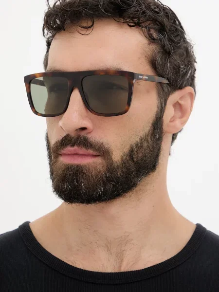 Saint Laurent ochelari de soare pentru bărbați maro