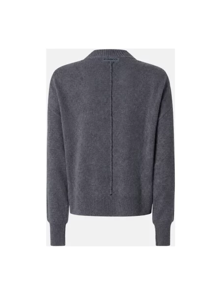 Sweter Pinko wełniany szary