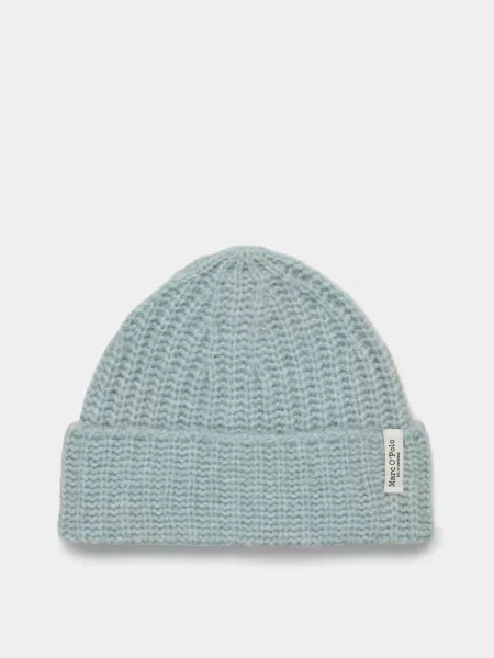 Marc O’Polo Шапка Вовна/поліамід блакитний