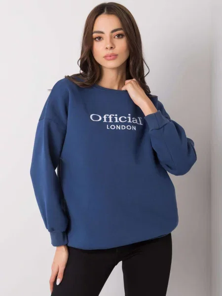 Hanorac cu glugă Fashionhunters cu glugă albastru
