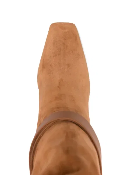 Cizme Ferragamo cu cataramă maro