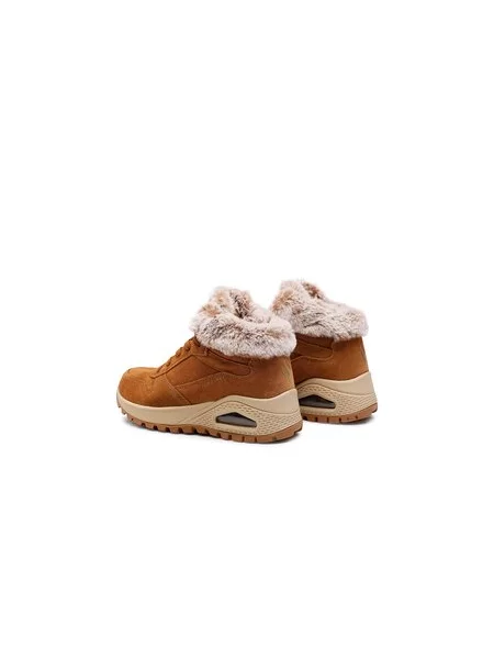 Gležnjarji Skechers Uno Wintriness rjava