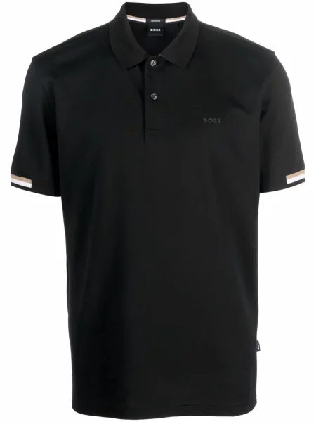 Polo Boss cu dungi negru