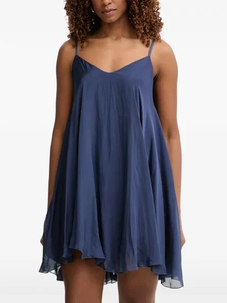 Rochie mini Haveone cu decolteu în V albastru